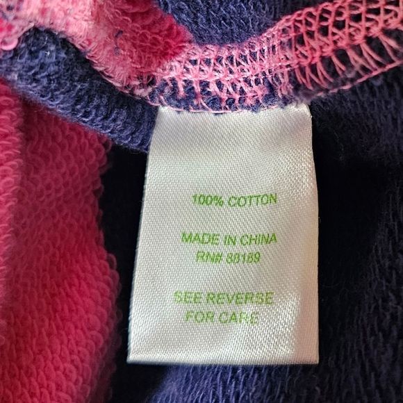 LILLY PULITZER Pink/Blue Striped Hi-Low Cardigan Wrap - Size Large - Picture 8 of 8